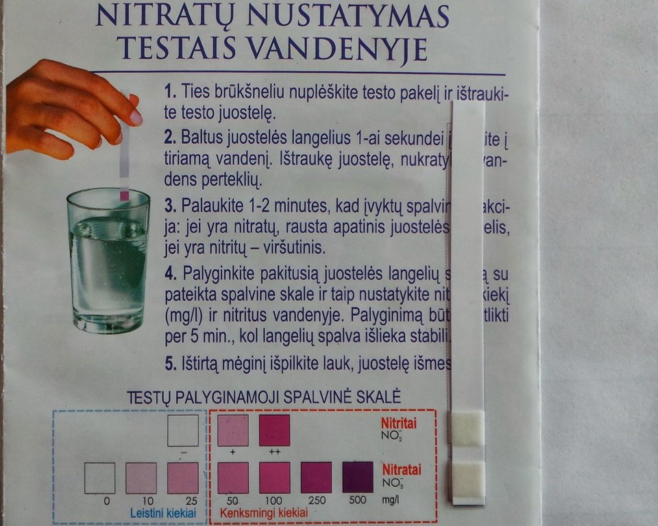 Nitratų testas 1 vnt.